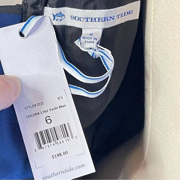NWT Southern Tide Yacht Blue Fit & Flare Cocktail Dress, Size 4. MSRP $198 - Picture 7 of 8